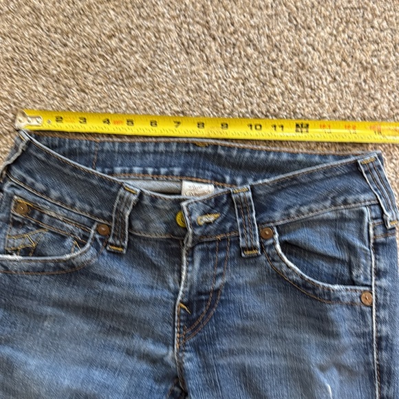 True Religion Dark Blue Flare Jeans - Picture 4 of 5